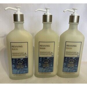 Bath Body Work Aromatherapy REVIVING RAIN 6.5 fl oz Body Lotion x 3